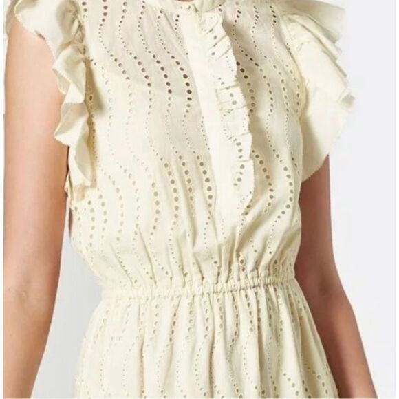 Joie Krystina B Cotton Eyelet Dress Size S - Picture 11 of 12